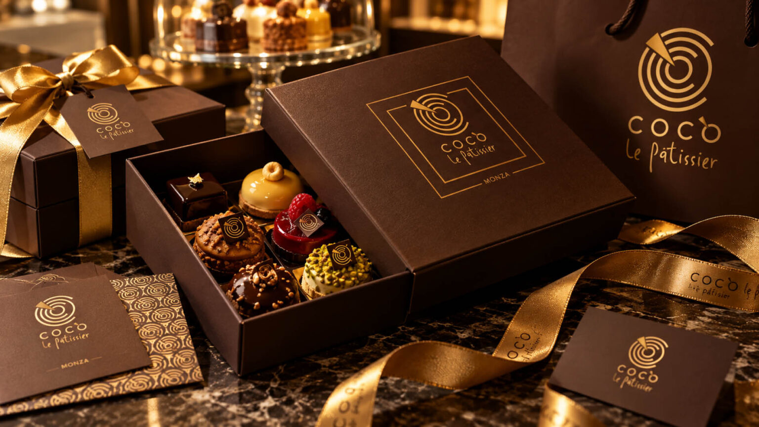 work Cocò Le pâtissier, identità visiva e packaging