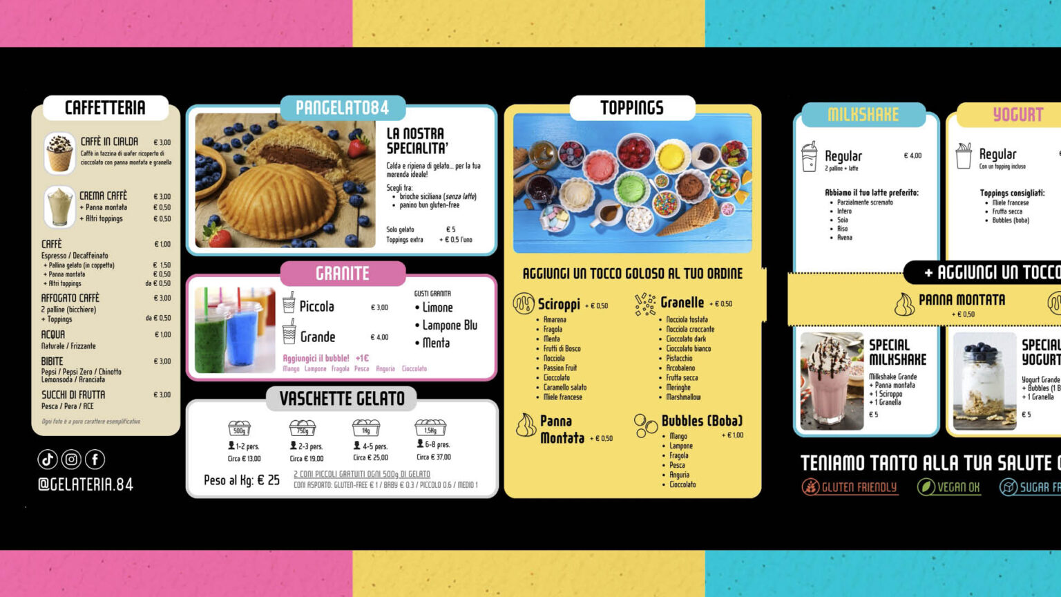 work Gelateria 84, branding e interior design