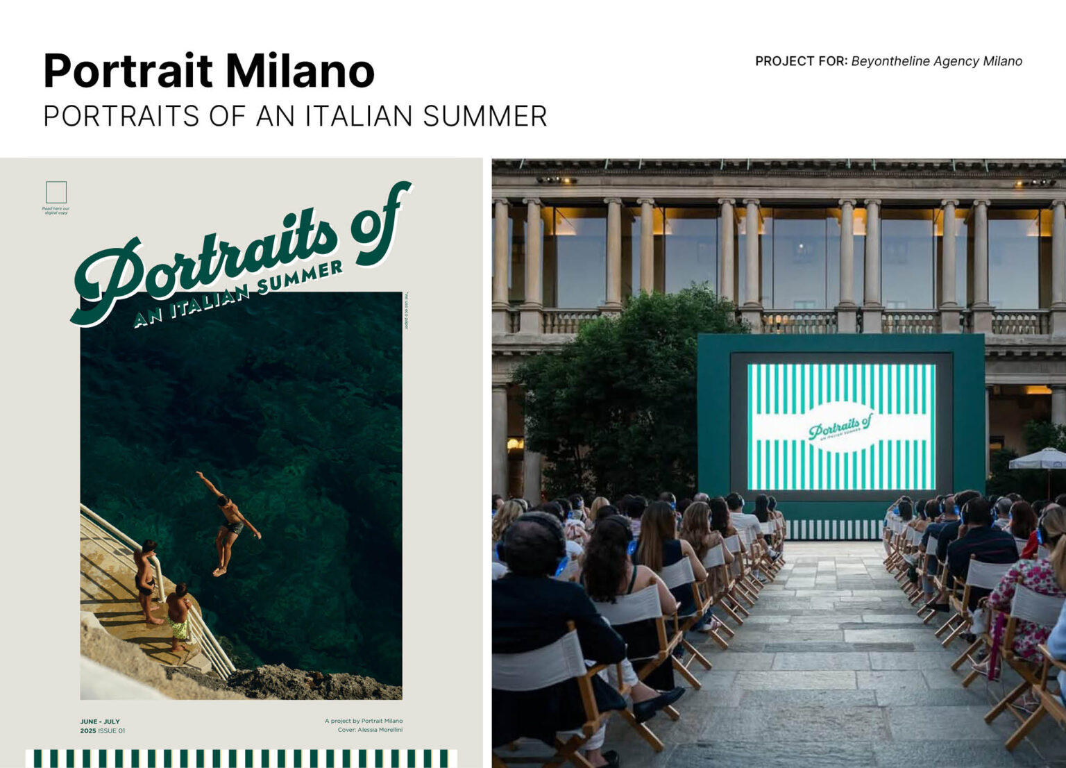work Progetto grafico per Beyondtheline Agency Milano